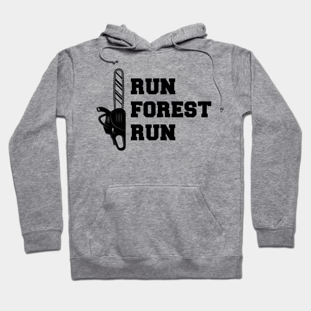 Lumberjack - Run Forest Run Hoodie by KC Happy Shop